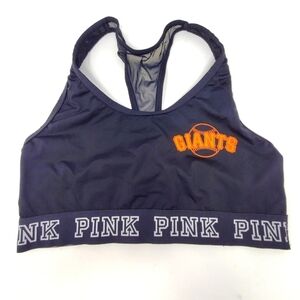 PINK VICTORIA'S SECRET SAN FRANCISCO GIANTS MLB BLACK SPORTS BRA WOMEN MEDIUM
